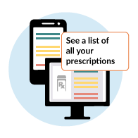 Show your current, and past Rx history to your doctor